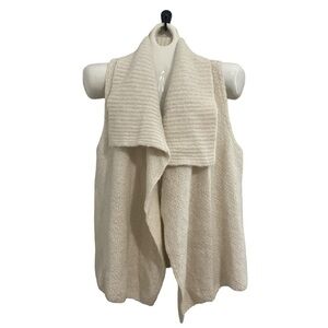 Ann Taylor LOFT off white wool alpaca blend sweater vest